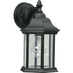 Signature 787 Outdoor Wall Light - Black / Clear