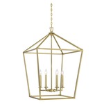 Townsend Foyer Pendant - Warm Brass