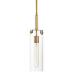 Winfield Pendant - Warm Brass / Clear