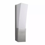 Crescent Wall Light - Satin Nickel / Matte White Acrylic