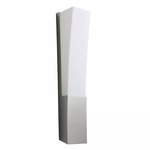 Crescent Wall Light - Satin Nickel / Matte White Acrylic