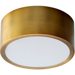 Peepers 5 Inch Wall / Ceiling Light - Aged Brass / Matte White