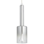 Spindle Pendant - Polished Chrome / Smoked Ombre