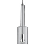 Spindle Pendant - Polished Chrome / Clear