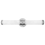 Remi Bathroom Vanity Light - Chrome / Etched White