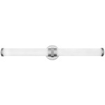 Remi Bathroom Vanity Light - Chrome / Etched White