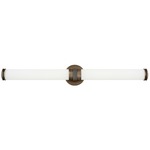 Remi Bathroom Vanity Light - Champagne Bronze / Etched White