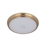 X66 Series Ceiling Light Fixture - Satin Brass / White