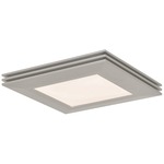 Sloane Square Ceiling Light - Satin Nickel / White