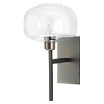 Scando Mod Wall Sconce - Gunmetal / Clear