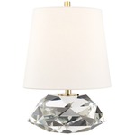 Henley Table Lamp - Aged Brass / White