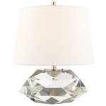 Henley Table Lamp - Aged Brass / White