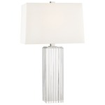 Hague Tall Table Lamp - Polished Nickel / Off White