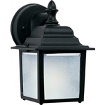 Side Door E26 Outdoor Wall Light - Black / Frosted