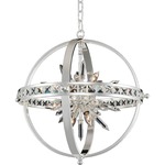 Angelo Pendant - Polished Silver / Firenze Clear