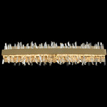 Glacier Bathroom Vanity Light - Brushed Champagne Gold / Firenze Clear