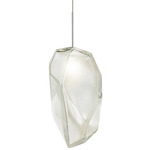 Gem Pendant - Satin Nickel / Frost