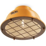 Industrial Ceiling Light Fixture - Vintage Yellow