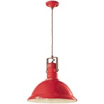 Industrial Bracket Pendant - Vintage Red