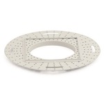 Iolite 2 Inch Square Flush Mount Mud Ring - White