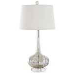 Milano Table Lamp - Antique Mercury / Natural Linen