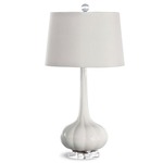Milano Table Lamp - White / Natural Linen
