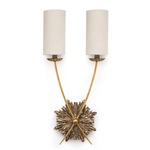 Southern Living Louis Wall Light - Birch / Natural Linen