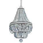 Malibu Chandelier - Distressed Rust / Weathered Blue