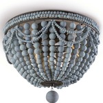 Malibu Flush Mount Ceiling Light - Weathered Blue