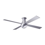 Ball Flush Ceiling Fan - Brushed Aluminum / Aluminum