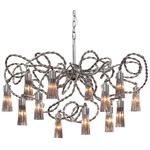 Sultans of Swing Round Chandelier - Nickel