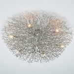 Hollywood Round Ceiling Light - Nickel