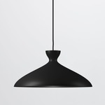 Pretty Wide Pendant - Matte Black