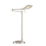 Dessau Turbo Swing Arm Table Lamp - Satin Nickel