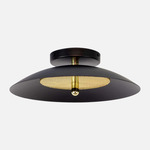 Signal Wall / Ceiling Light - Black Shade / Brass