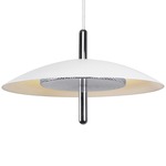 Signal Pendant - White Shade / Nickel