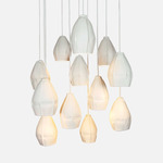 Kawa Multi Light Pendant - White / White Cord