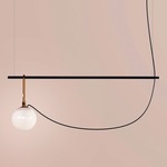 NH Linear Suspension - Brushed Brass / White