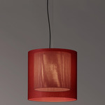 Moare Two Shade Pendant - Black / Red / Grey