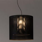 Moare Two Shade Pendant - Black / Black / Black