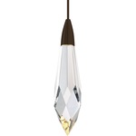 Marquis Pendant - Bronze / Clear