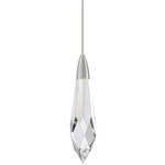 Marquis Pendant - Satin Nickel / Clear