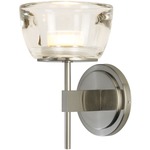 Kristallo Wall Light - Satin Nickel / Clear