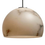 Neil Pendant - Matte Nickel / Alabaster