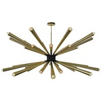 Dorsey Chandelier - Brass