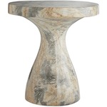 Serafina Accent Table - Sahara Faux Marble