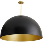 Pascal Pendant - Antique Brass / Black