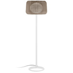 Fora Outdoor Floor Lamp - Natural White / Light Beige Fiber