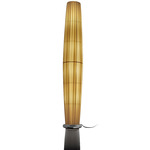 Maxi Floor Lamp - Satin Nickel / Cream Translucent Ribbon