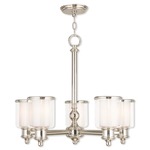 Middlebush Chandelier - Polished Nickel / Clear